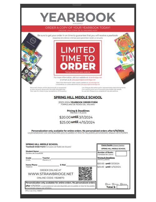 yearbook orders