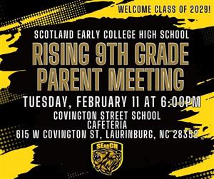 Rising 9th Grade Meeting